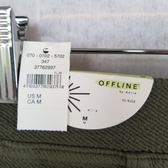 New Offline by Aerie Olive Hi-Rise Flare Leggings NWT Size Medium Long - Picture 3 of 6